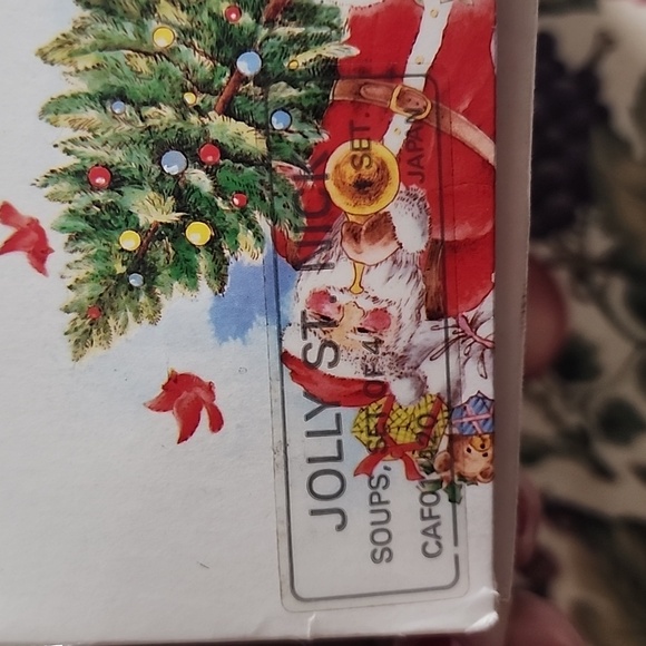 Jolly St Nick Mikasa set of 4 soup bowls 9" in original box excellent condition - Picture 4 of 5